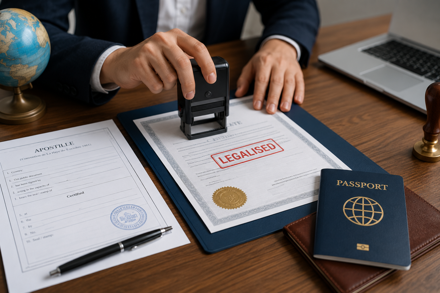Legalisation von Dokumenten für internationale Reisen
