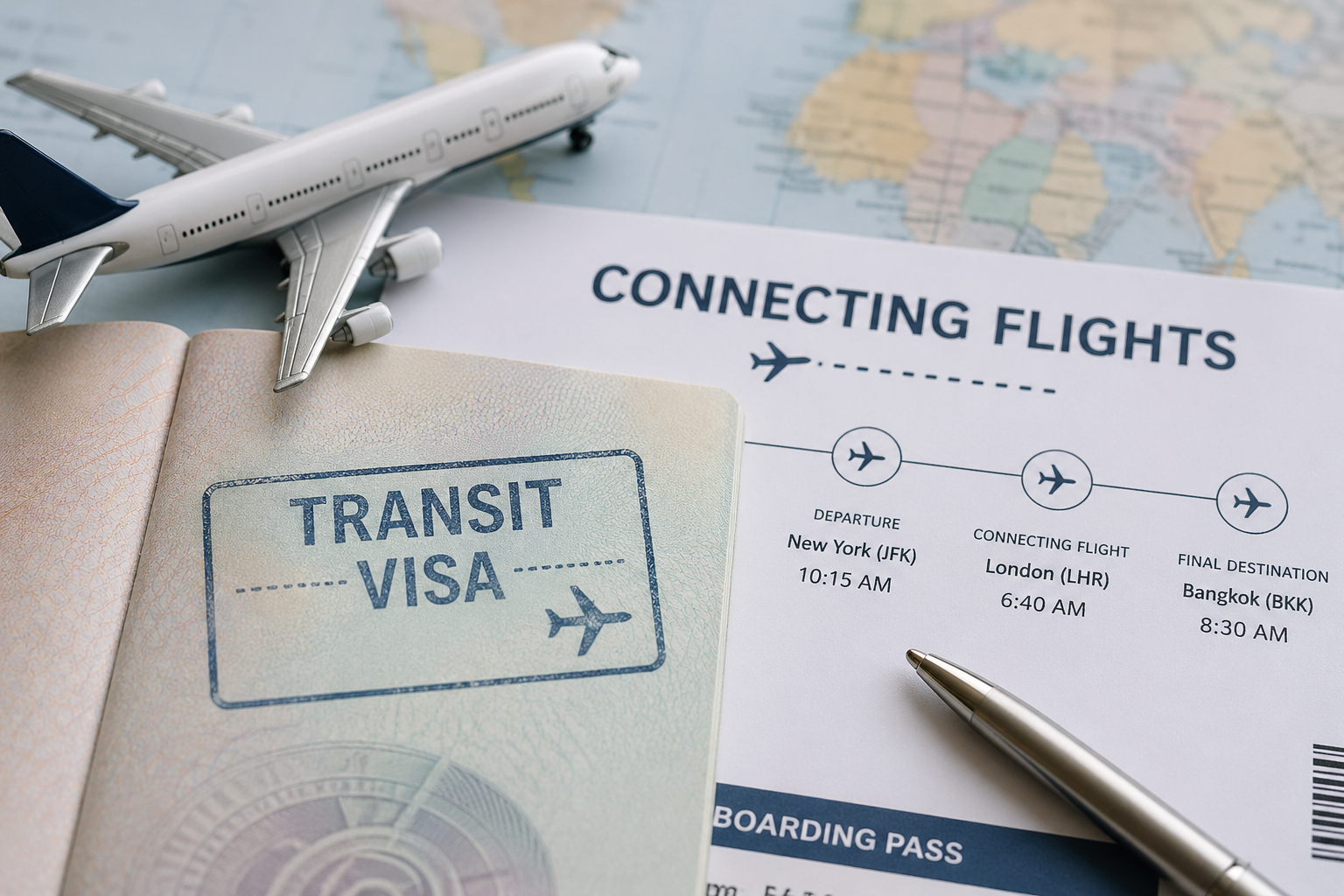 Transitvisa erklärt: Benötigen Sie eines für Anschlussflüge?